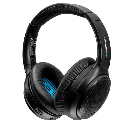 BLAUPUNKT Active Noise Cancelling Bluetooth 5.0 Kopfhörer HPB 200 – Over Ear Kopfhörer faltbar mit USB-C Anschluss, 26 Std. Laufzeit &amp; integriertem Mikrofon Freisprechen für Smartphone &amp; PC 