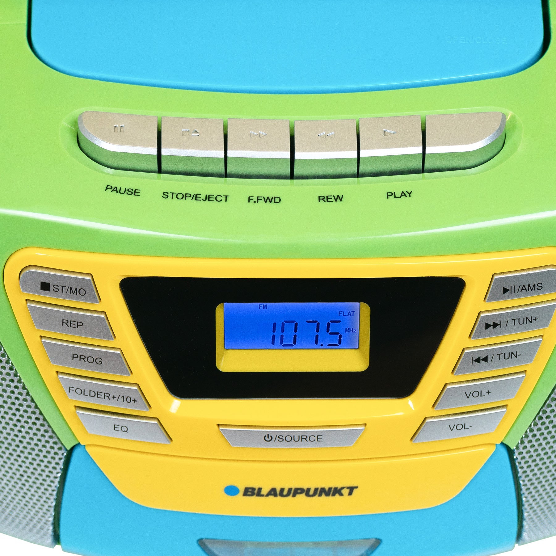Blaupunkt Boombox B120  - CD Player für Kinder mit Radio, Kassettendeck, USB und Bluetooth